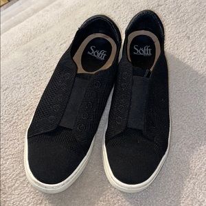 Soft black slip on athletic sneaker size 9